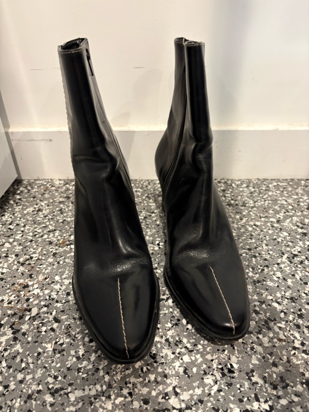 FRANCO SARTO LEATHER BOOTS 8.5